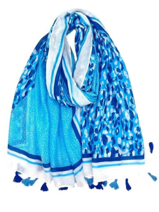 MI-TU Exclusive Damen Schal Blau