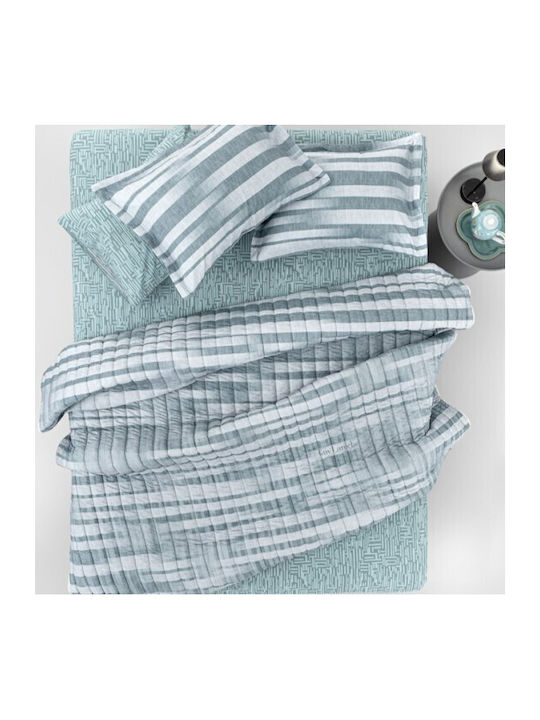 Guy Laroche Cuba Coverlet Queen Size Cement 220x240cm