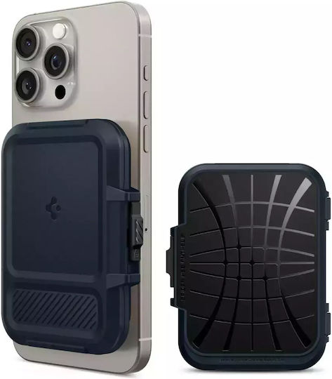 Spigen MagSafe Card Case Lock Fit MagSafe Metal Slate