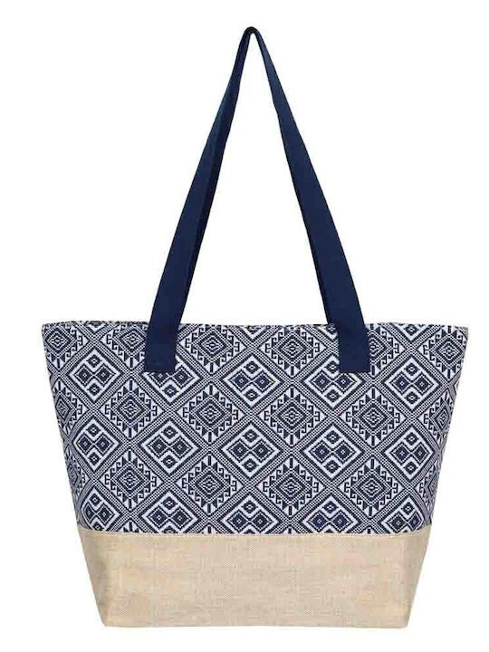 Aquablue Fabric Beach Bag Blue