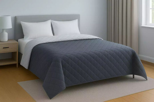 Family Enterprise Tagesdecken Super-King Grau 220x240cm