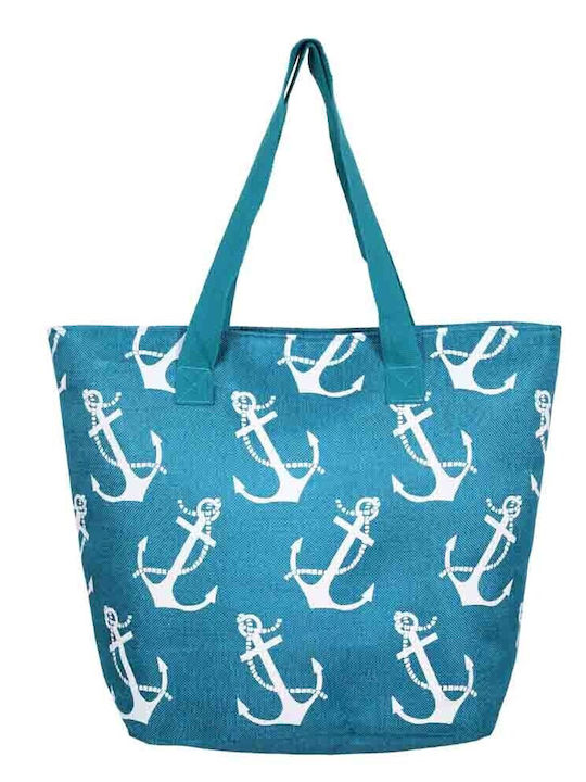 Aquablue Geantă De Plajă Din Material Textil Turcoaz