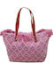 Summertiempo Stoff Strandtasche Rosa