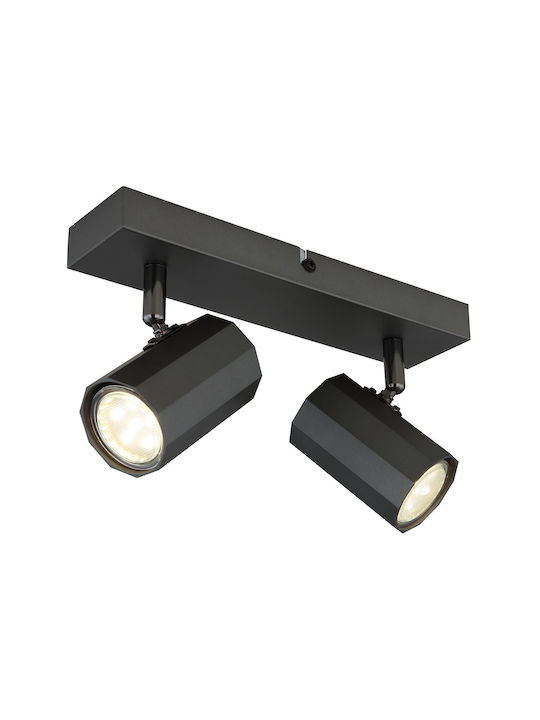 Globo Lighting Doppel Spot in Gray Farbe