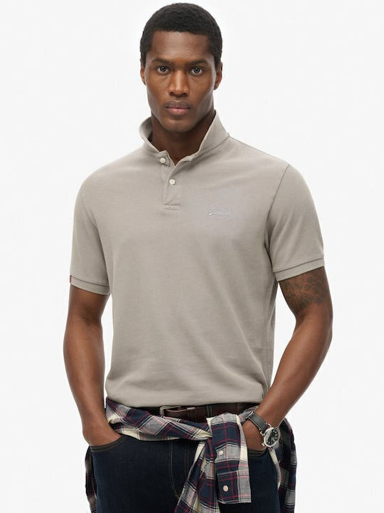 Superdry Destroy Polo T-shirt Dove Grey M111043...