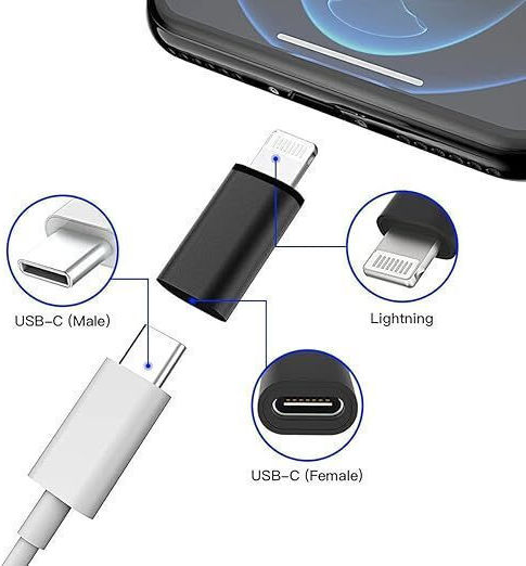 Μετατροπέας USB-C / Lightning female σε USB-C / Lightning female 1τμχ