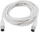 GSC Game World Antenna Cable Coax male - Coax female White 2.5m 1pcs