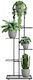 Vilde Suport de plante Metal Negru 44.5bucx22bucx118buccm.