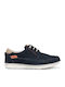 Leder Herren Freizeitschuhe Blau