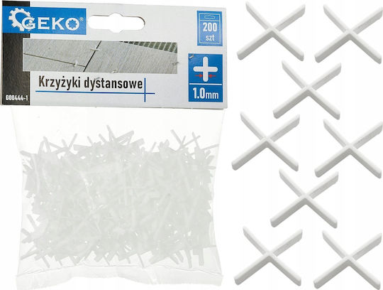Geko Kreuzfliesen-Abstandhalter Fliesenabstandhalter Dicke 1mm 200Stück