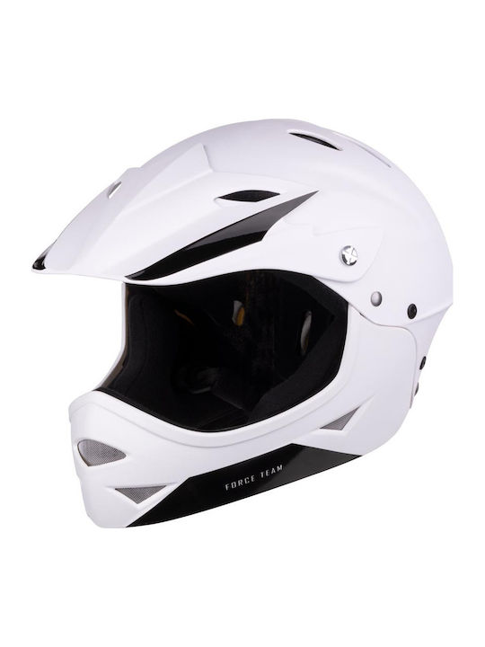 Force Kinderfahrrad- / Rollerhelm Vollgesicht für Fahrrad Abfahrt Schwarz