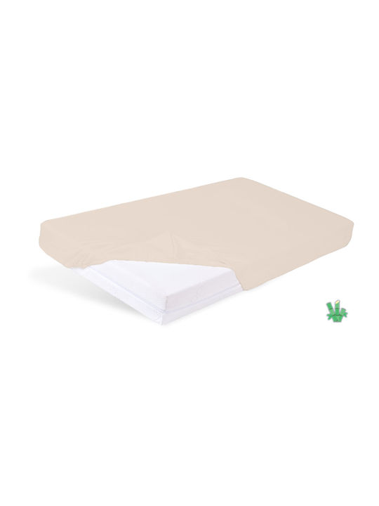Matex Чаршаф King Size с Ластик 190x210см. Бежов