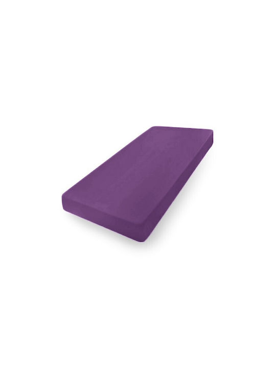 Matex Σεντόνι Ημίδιπλο με Λάστιχο 130x190εκ. Purple_23