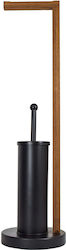 Sepio Wooden Black Bathroom Accessory Set