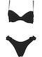Bikini Set Push Up Black