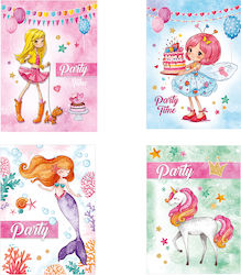 Fabi Party-Einladungen Set mit 6 Umschlägen Mädchen Verschiedene Designs Fabi Party-Einladungen Set mit 6 Umschlägen Mädchen Verschiedene Designs