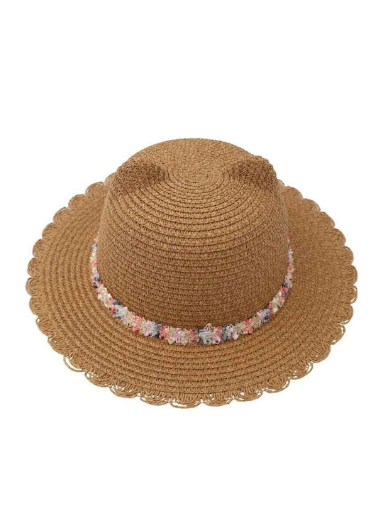 Aquablue Kids' Hat Straw Brown