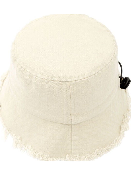 Aquablue Kids' Hat Bucket Fabric Beige