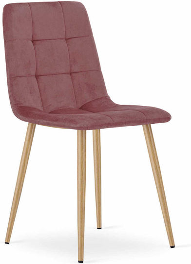 Chair Dining Room Kara 60x50x50cm Pink Velvet
