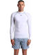 Arena Rash Vest Men's Long Sleeve Sun Protection Shirt White