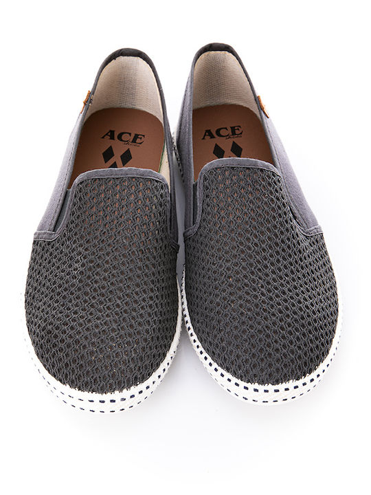 Ace1 Herren Slip-Ons Gray