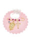Senza Child Safety Pin made of Gold Plated Silver with Cross for Girl