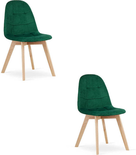 Scaune Bucătărie Bora 44.5x44x81.5buc 2buc Dark Green Scaune Bucătărie Bora 44.5x44x81.5buc 2buc Dark Green