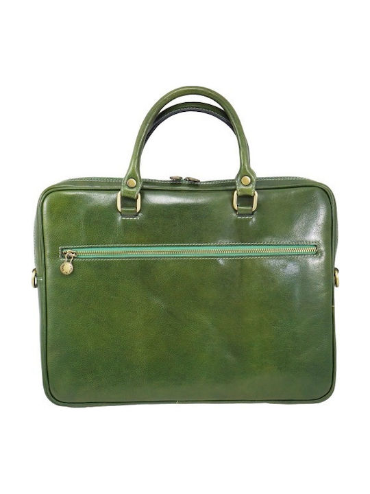 Mybag Piele Geantă pentru bărbați Servietă Verde