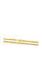 Drandakis Silver Chain Neck Spiral Gold-plated Length 55cm