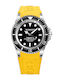 Ceas Bărbați 44mm Automat Cu Brățară Din Oțel Galbenă