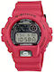 Casio G-shock Digital Men's Watch Chronograph Battery with Red Rubber Strap