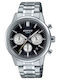 Casio Edefice Ceas Barbati Cronograf Cu Baterie Cu Brățară Din Metal Argintie