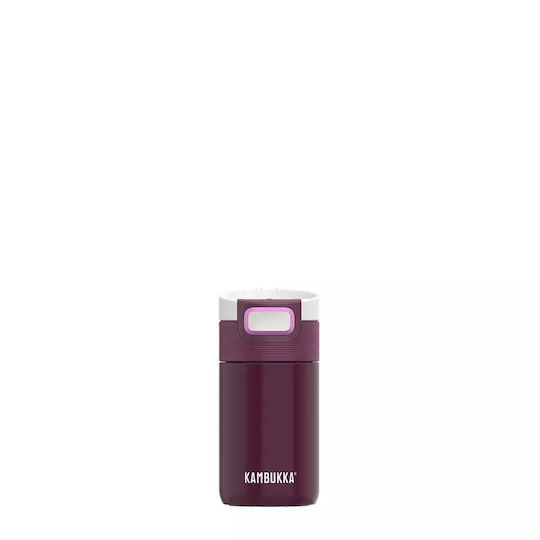 Kambukka Pahar Termos Oțel Inoxidabil / Sticlă 300ml Lac Lac Cherry