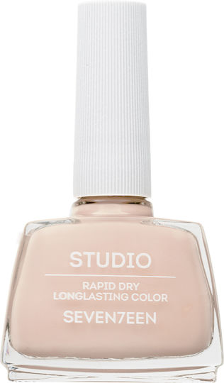 Seventeen Studio Glossy Nail Polish Long Lasting Quick Dry Beige 281 12ml