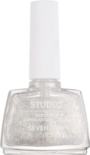 Seventeen Studio Гланцов Дълготраен Лак За Нокти Бързо Съхнещ Сребрист 273 12ml