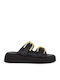 Καλοκαιρινές Γυναικείες Πλατφόρμες Black/Gold