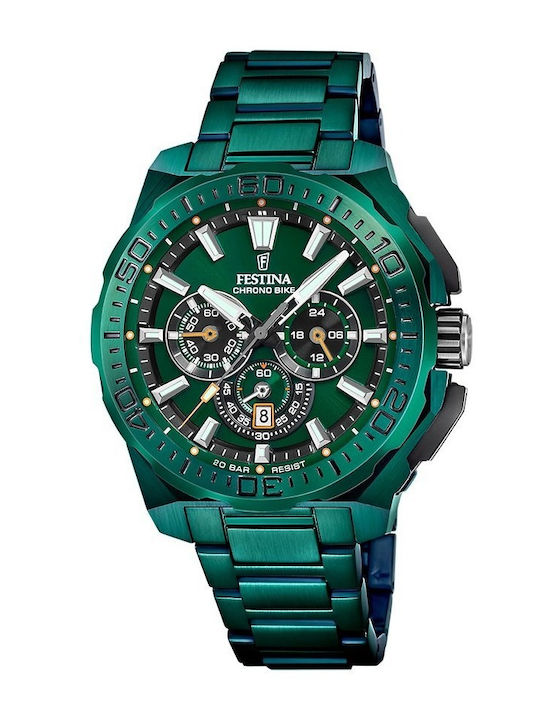 Festina Bike Diver Watch Battery with Metal Bracelet Festina Bike Diver Watch Battery with Metal Bracelet