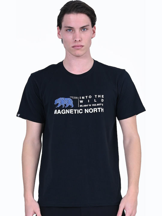 Magnetic North T-shirt Μαυρο