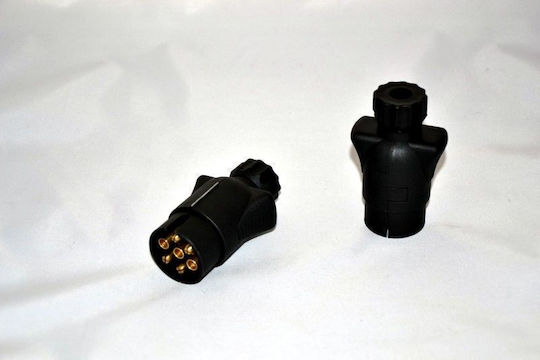 Male Trailer Plug 12v 7 Pins Plastic