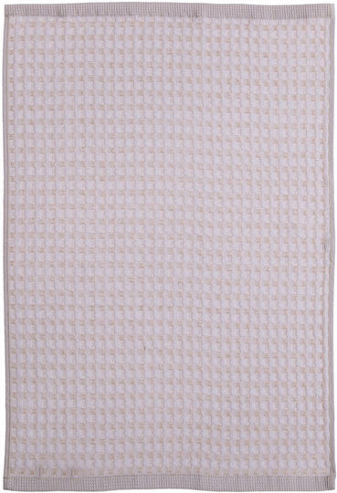 Nef-Nef Homeware Main Ποτηρόπανο από 100% Βαμβάκι σε Μπεζ Χρώμα 45x68cm