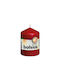 Bolsius Decorative Burgundy Candle