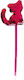 Στυλό Ballpen Total Gift Glam In Plastic Γάτα Φούξια Παγιέτα Xl-1172
