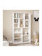 Bücherregal Boteca Weiß / Weiß 75cm / 75x22cm / 22x123,6cm / 123,6cm
