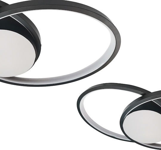 Eko Light Deckenleuchte Schwarz mit Integrierter LED