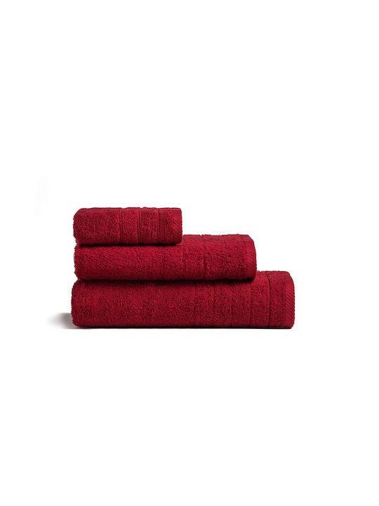 Melinen Bath Towel Fresca 70x140cm Burgundy Wei...