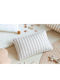 St Germain Jazz Pillow Taupe Stripes Natural 45x30