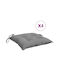 vidaXL Waterproof Garden Chair Cushion Gray 4 Pieces 40x40cm