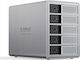 Orico Case for Hard Drive 2.5" / 3.5" SATA III with Connection Thunderbolt 3 / SATA / DisplayPort Gray