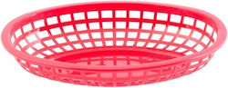 Tablecraft Coș de Servire Plastic cu Dimensiuni 23.5x15.5x5cm 12buc