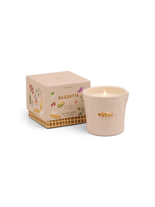 Rosemary Thyme Vegetable Candle 226g Ceramic Jar Bistro French Baguette Paddywax